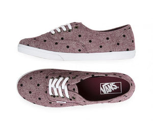 VANS |AUTHENTIC | LO PRO | BURGANDY/WHITE (1341232283734)